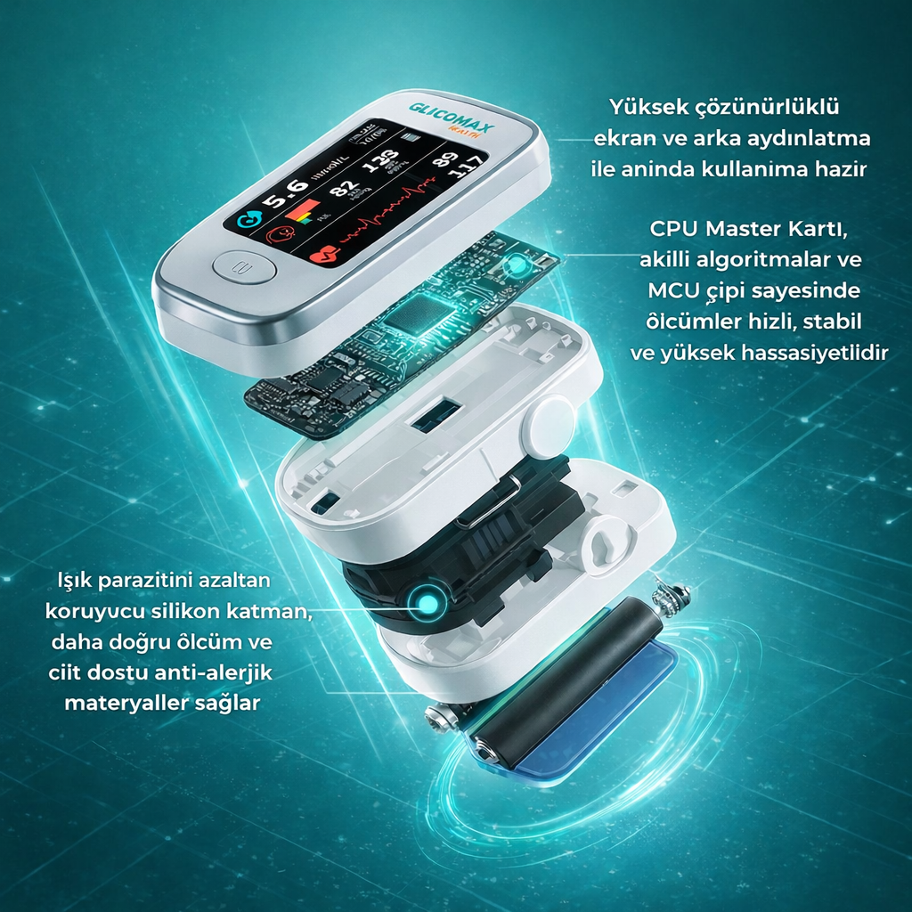 GlucoMax | Akıllı 8'i 1 Arada Sağlık Monitörü 🇹🇷
