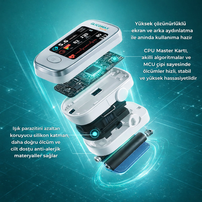 GlucoMax | Akıllı 8'i 1 Arada Sağlık Monitörü 🇹🇷